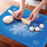 Silicone Roti & Dough Rolling Mat Set – Non-Stick Chapati Baking Mat (50×40 cm) | Multi-Color Pack of 7 with 6 Dough Cutters