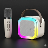 K12 MIC Wembley Karaoke Machine for Kids Adults, Mini Portable Blue-Tooth Karaoke Speaker with Wireless Microphone and Dynamic Lights Birthday Gift Home KTV Outdoor Travel