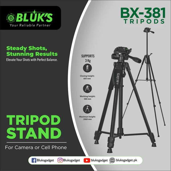 BX-381 - Camera/CamCorder Tripod